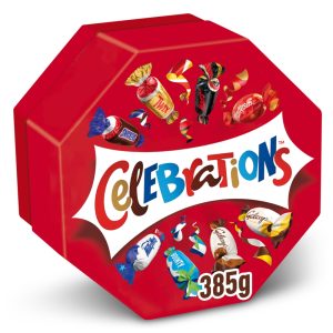 Celebrations Milk Chocolate Centerpiece Box Chocolate & Biscuit Bars 385 g