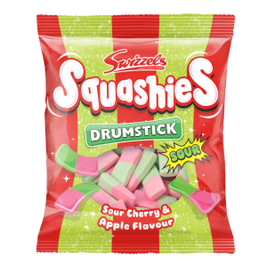 Swizzels Drumstick Squashies Sour Cherry & Apple Flavour Bag 120 g