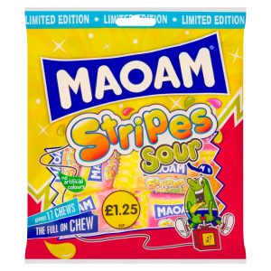 Maoam Limited Edition Stripes Sour Bag 140 g