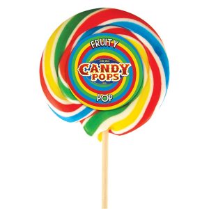 Candy Pops Large Wheel Rainbow Lollipops 75 g