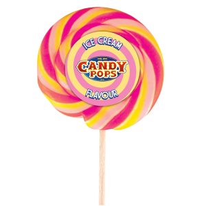 Candy Pops Large Ice Cream Wheel Lollies 75 g
