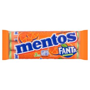 Mentos Fanta Chewy Dragees Orange Flavour 3 Pack 114 g