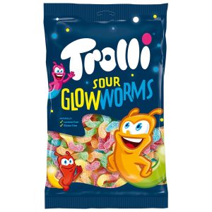 Trolli Sour Glow Worms Bags 150 g