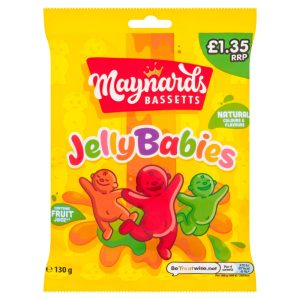 Maynards Bassetts Jelly Babies Sweets Bag 130 g