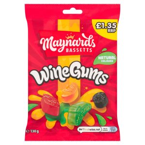 Maynards Bassetts Wine Gums Sweets Bag 130 g