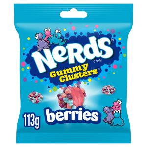 Candynerds Gummy Clusters Berries Fruit Flavour Candy Bag 113 g
