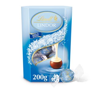 Lindt Lindor Milk & White Chocolate Truffles Box 200 g