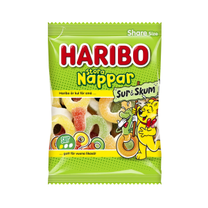Haribo Store Nappar Sur & Skum 150 g