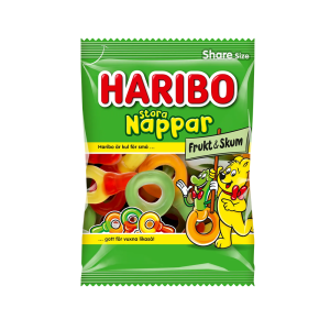 Haribo Nappar Frukt & Skum 750 g