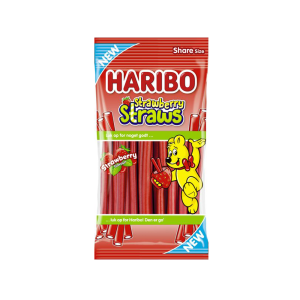 Haribo Strawberry Straws 80 g