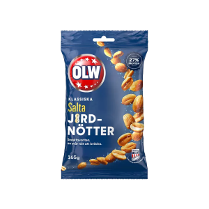 Olw Jordnötter Salta 165G