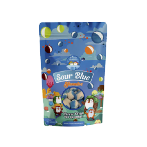 Freeze-Dried Candy Sour Blue Kastanjer 75 g