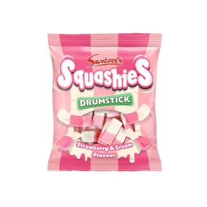 Swizzels Squashies Drumstick Strawberry & Cream Bag 120 g