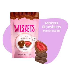Miskets Milk Chocolate Covered Freeze-Dried Strawberry 80 g