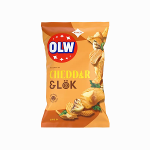 Olw Cheddar & Lök 275 g