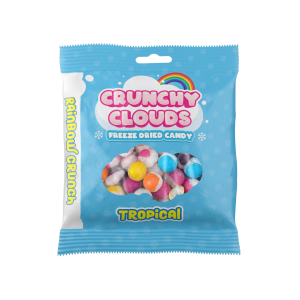 Crunchy Clouds Rainbow Crunch Tropical Freeze Dried Sweets Bag 50 g