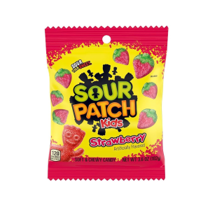 Sour Patch Jelibon Strawberry Peg Bag 80 g